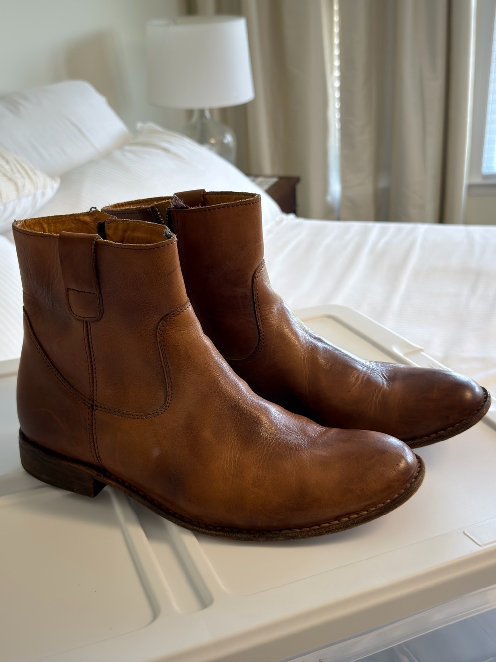 Bed Stu Women's Brown Leather Ankle Booties